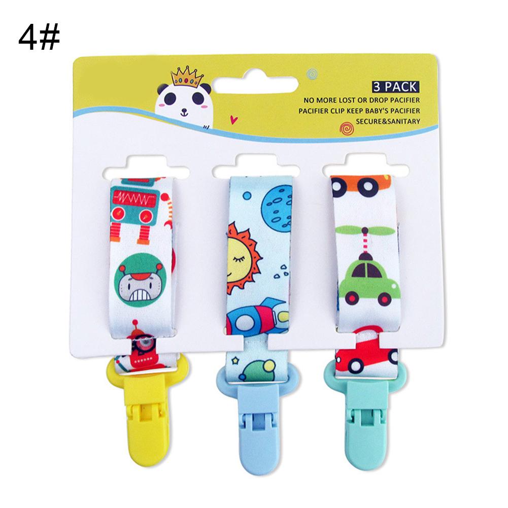 Puntos Cartoon 3 шт./компл. милый держатель для пустышки с зажимом для соски-пустышки для прорезывания зубов