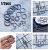 quality Titanium Alloy Camping Travel Goods Keyring Buckle Key Ring Portable Holder EDC Keychain