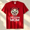 Opossum Mom With Bandana Graphic Round Neck Tshirt Mothers Day Gift For Mom Graphic T Shirts Oversized T Shirt Harajuku Tees