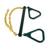 Outdoor Toy Trapeze Swing Bar Rings Chain Set Accessories for Gym