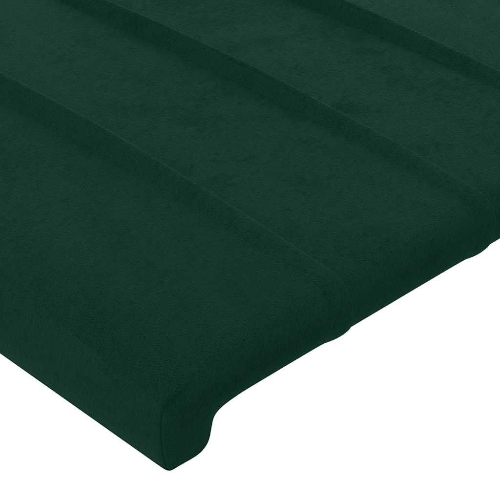 Headboard with Ears Dark Green 147 x 16 x 118 128 cm Velvet