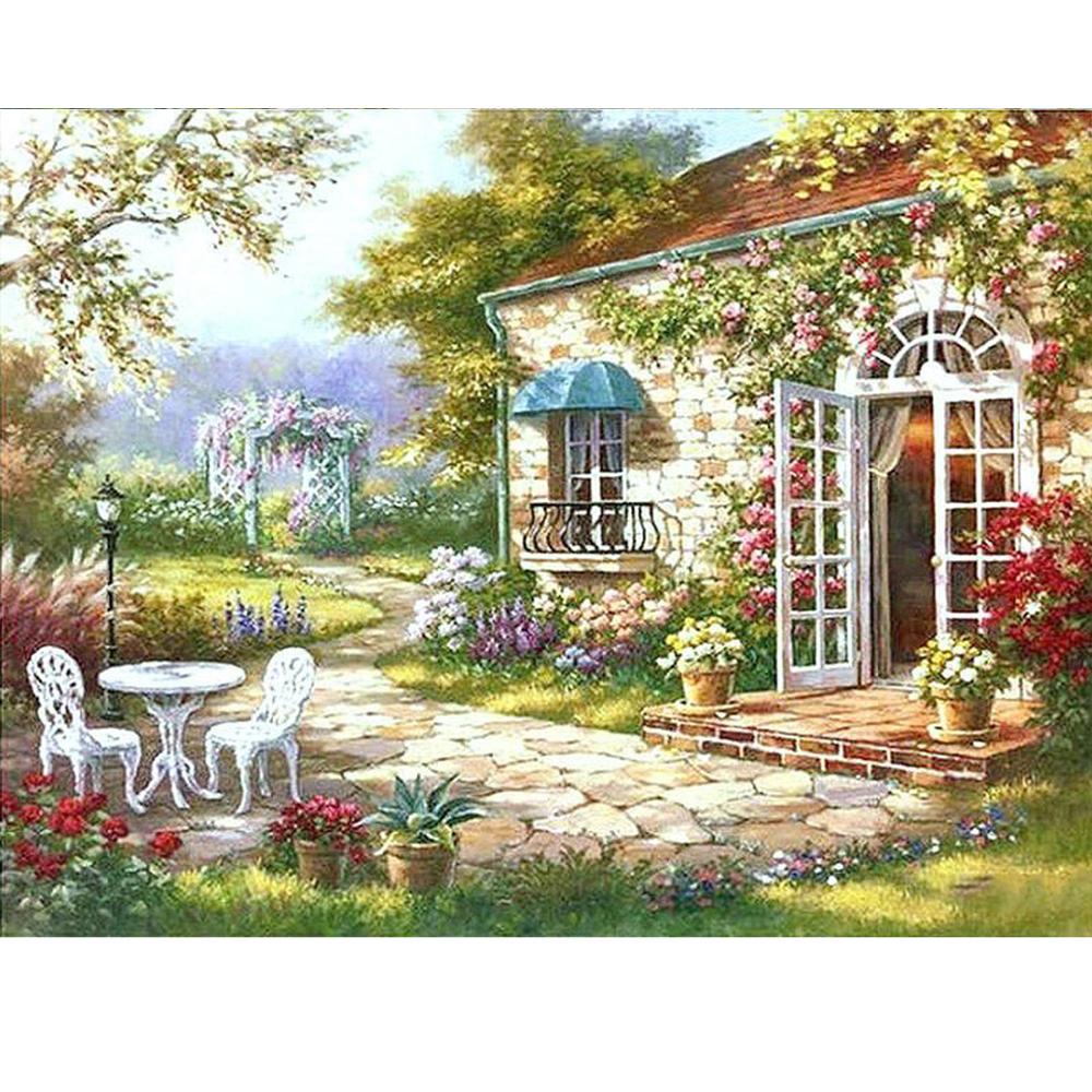 5D алмазная живопись Diy морской пейзаж здание серии полный алмаз ручной работы Алмазная вышивка мозаика узор украшение дома подарок