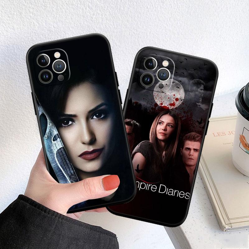 LO91 Дневники вампира Мягкий чехол-накладка для телефона для iPhone SE X XS XR 11 16E 17 Pro Max Air 8 7 6 6s Plus