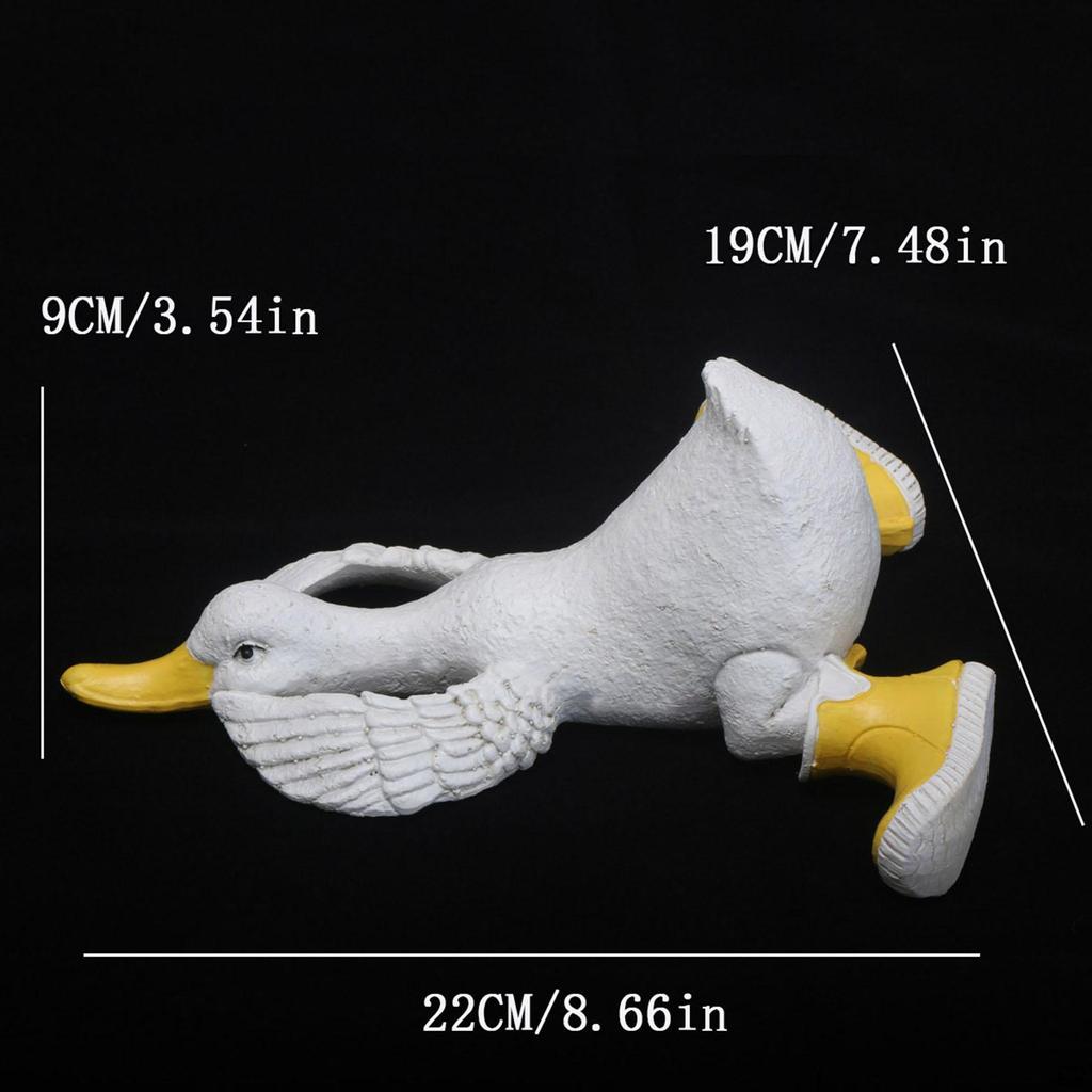 Animal Sculpture Duck Statue Figurine Ornament for Bedroom Birthday Living Room