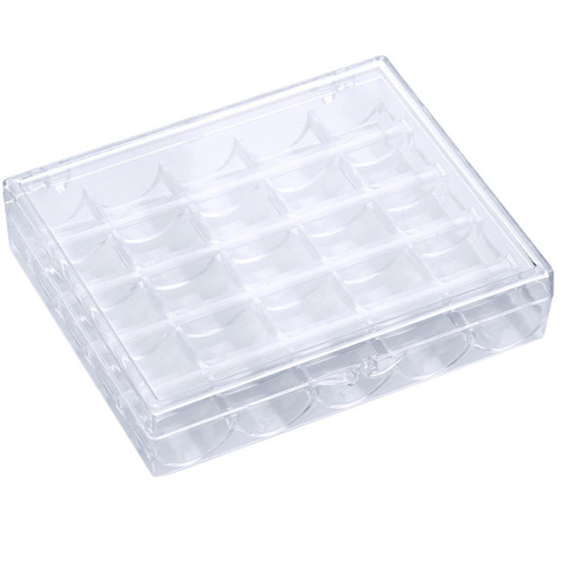 25 сетчатых бобин, ящик для хранения шпуль для швейных машин, прозрачный пластиковый чехол, простые товары для дома, магазин принадлежностей