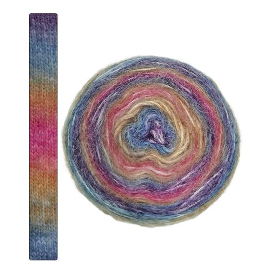 1 рулон пряжи градиента 133,9 дюйма пряжа мохеровая пряжа пряжа из смеси акрила и шерсти