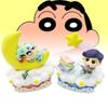 Crayon Shin-chan Pajama Night Cloud Goodnight Series Miniature Scene Blind Box Figure Toy