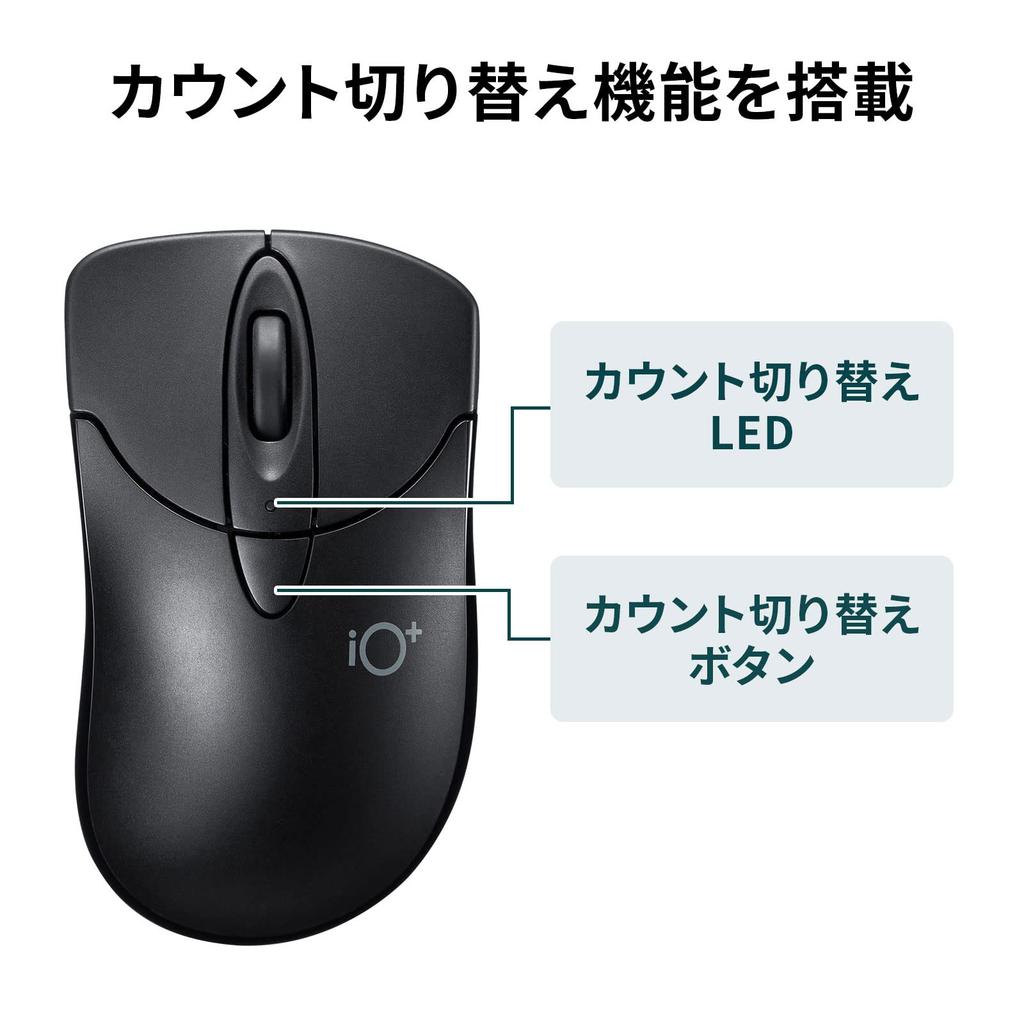 SANWA SUPPLY Bluetooth 3 Синий 5.0 Мышь, Тихая, Кнопки, Светодиодная, Компактная, Серия "IO Plus", Черная, MA-IPBBS303BK