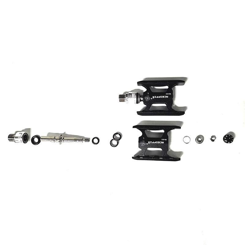 2 size ultralight 158g bicycle pedal for Brompton bike black/silver color aluminum + titanium axis 1pair