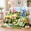 Teletubbies Flannel Throw Blanket Soft Warm Cozy For Sofa Bed Indoor Home Bedroom Use