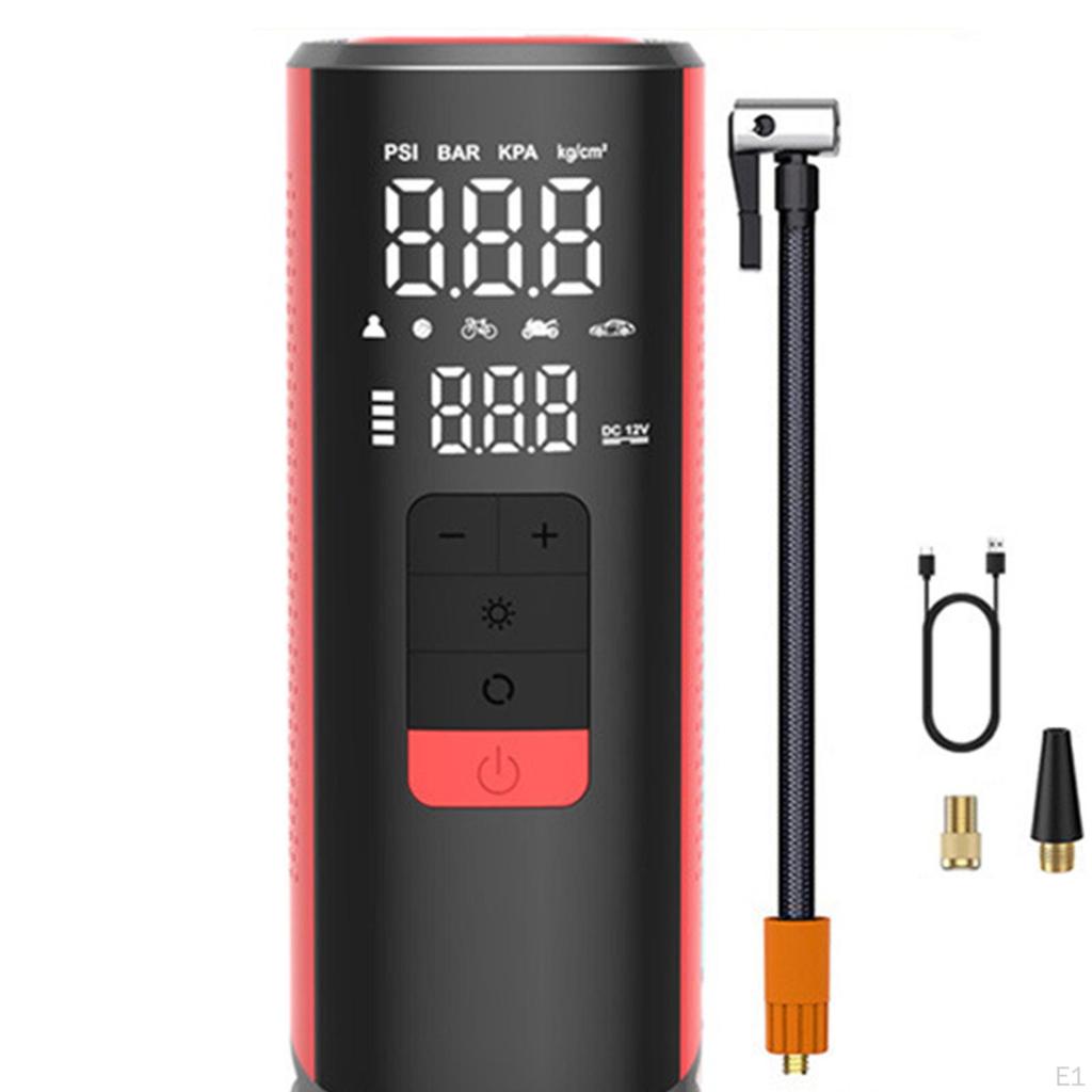 Автомобильный насос для накачивания шин 6000 мАч Электрический воздушный насос для шин Велосипедов Мячей Велосипеда