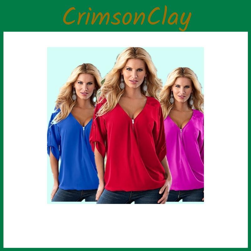 Relaxed Fit Polyester Long Sleeve Vneck Shirt For Women With Spliced Pattern Perfect For Spring