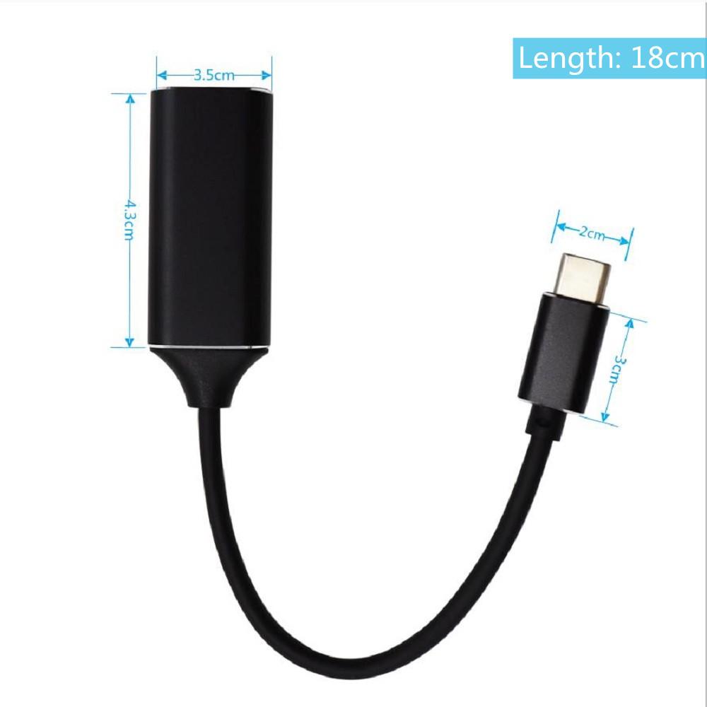 Type C To HDMI-compatible Adapter Cable HD 4K 3.1 USB C To HDMI Cable for MacBook Air iPad Huawei Samsung Phone Displays Cables