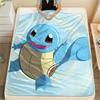 Фланелевое одеяло с рисунком «Черепашка» (Squirtle), Высококачественное, Удобное для всех сезонов, Декор для дома, Тепло и уют, Идеально для подарков.