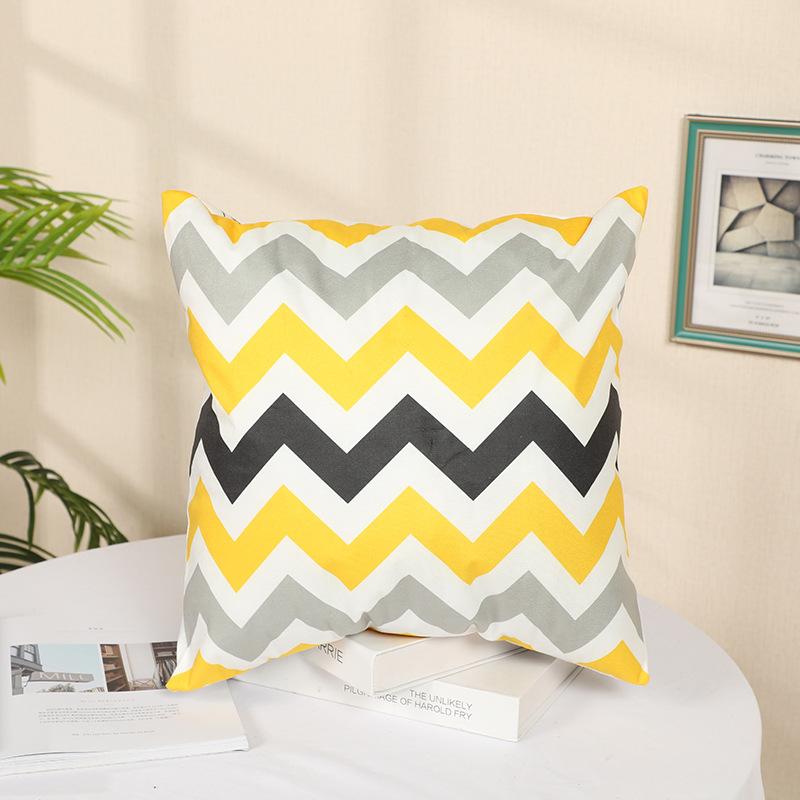 Скандинавская наволочка для диванной подушки, персиковая кожа, короткий плюш, геометрическая, простая, мультяшная наволочка, подушка для эркерного окна, мягкая