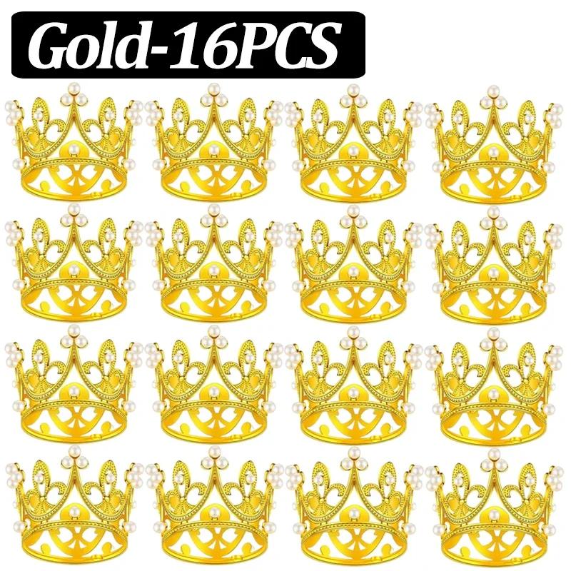 20/1 шт. Мини-корона, украшение для торта, принцесса, топпер, детская жемчужная тиара, украшение для свадебного торта на день рождения, вечеринку, украшение для торта