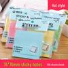 Creative Colored Sticky Notes - Cute, Tearable Memo Pads for Office and School, Strong Adhesive Message Paper