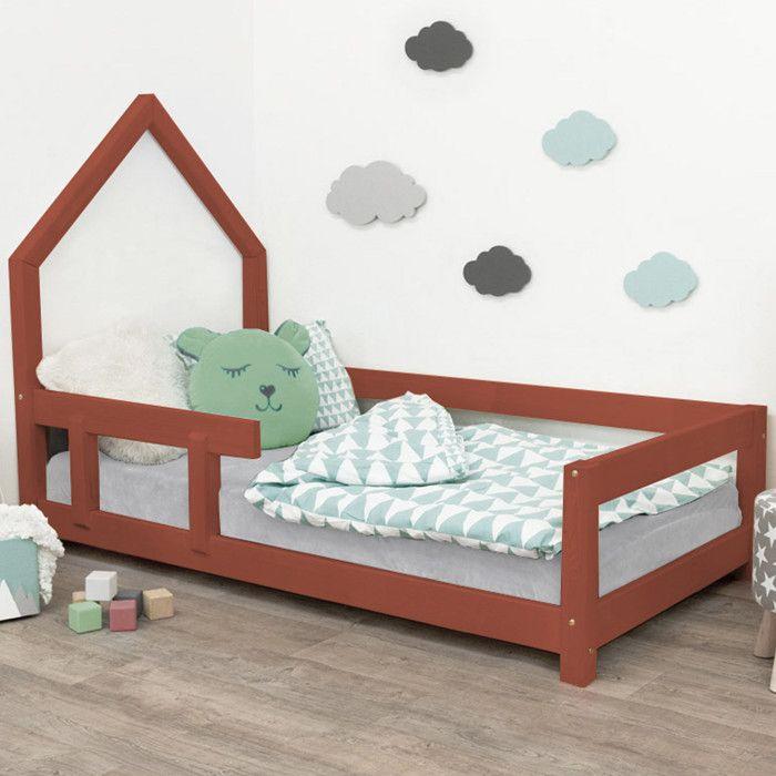 POPPI Children's Cabin Bed 80 X 160 Brick Red 2