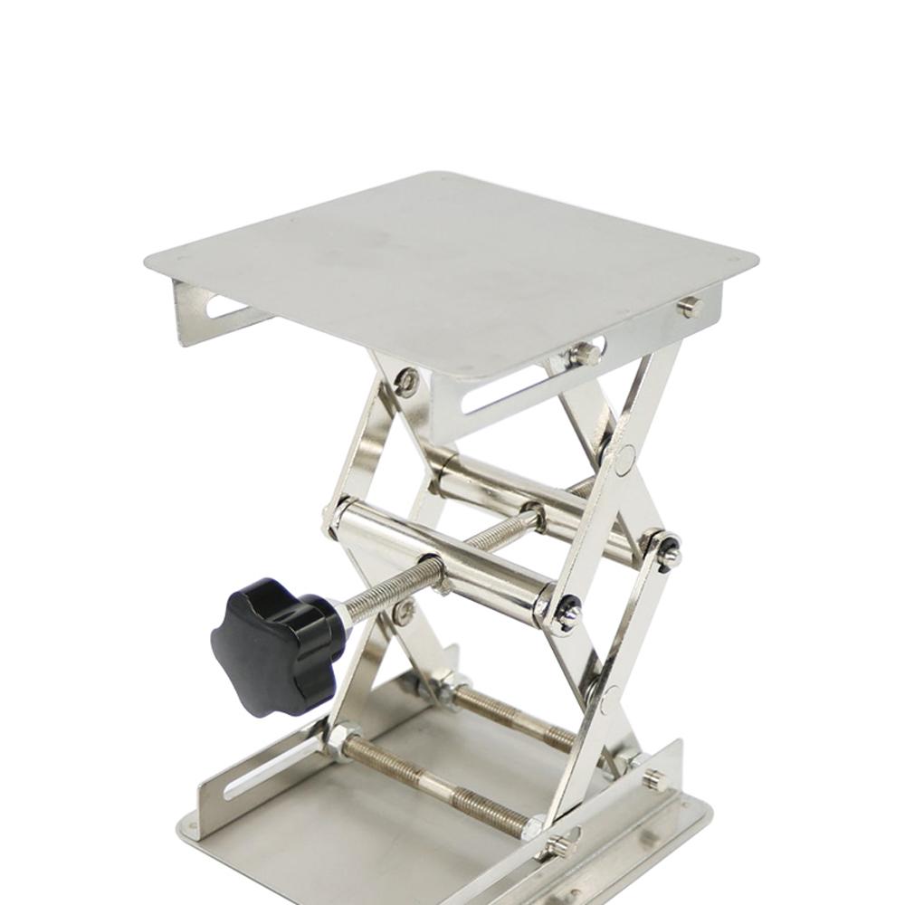 Laboratory Manual Lift Platform Manual Height Adjustable Lifting Table 100*100mm 150*150mm 200*200mm Optional