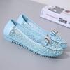 Fashion Spring Women's Flat Shoes Fashion Breathable Mesh Pionted Toe Ballet Flats for Women Outdoor Ladies Light Casual Walking Shoes