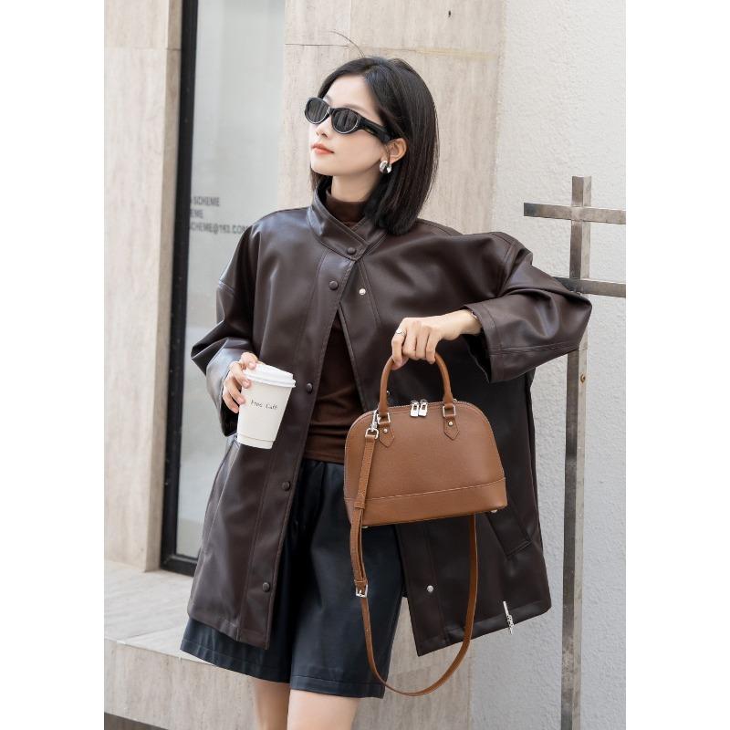 Классическая кожаная сумка-тоут «все в одном» для женщин, кожаная сумка через плечо на одно плечо