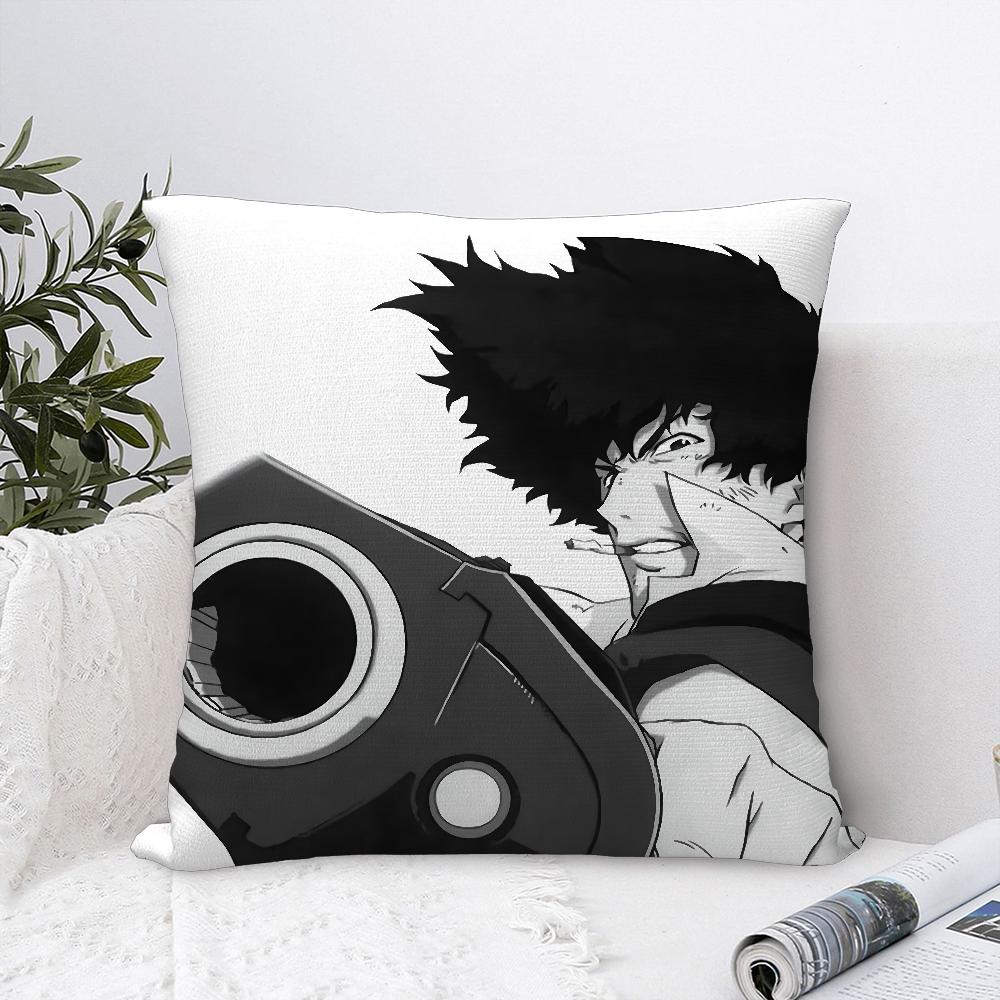 Аниме C-Ковбой B-Бибоп Наволочка Плюшевая ткань Мягкая Наволочка Двусторонняя печать Чехол для подушки Наволочка-подушка