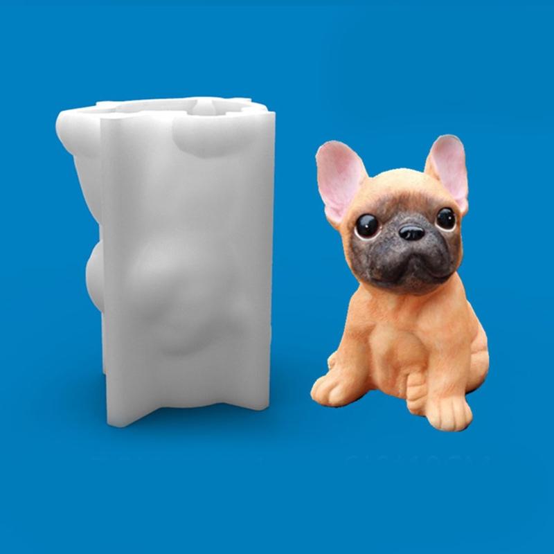 3D Форма для собак из силикона, Форма для смолы, Форма для щенков для свечей, Силикон для ароматических свечей, Изготовление мыла, Заливка смолой, Домашний декор