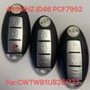 BaoJiangDd Автомобильный ключ Подходит для Nissan Juke Micra Cube Leaf Versa Armada CWTWB1U825 Умный Пульт Дистанционного Управления 433,92 МГц ID46 TWB1G662