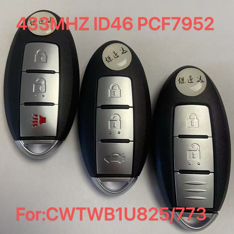 BaoJiangDd Автомобильный ключ Подходит для Nissan Juke Micra Cube Leaf Versa Armada CWTWB1U825 Умный Пульт Дистанционного Управления 433,92 МГц ID46 TWB1G662