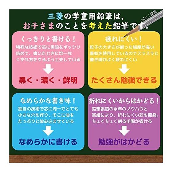 Mitsubishi Pencil x adidas Uni Карандаши для письма AI04, B, Шестигранный корпус, Черный и Золотой, 1 дюжина (12 карандашей) K5601B