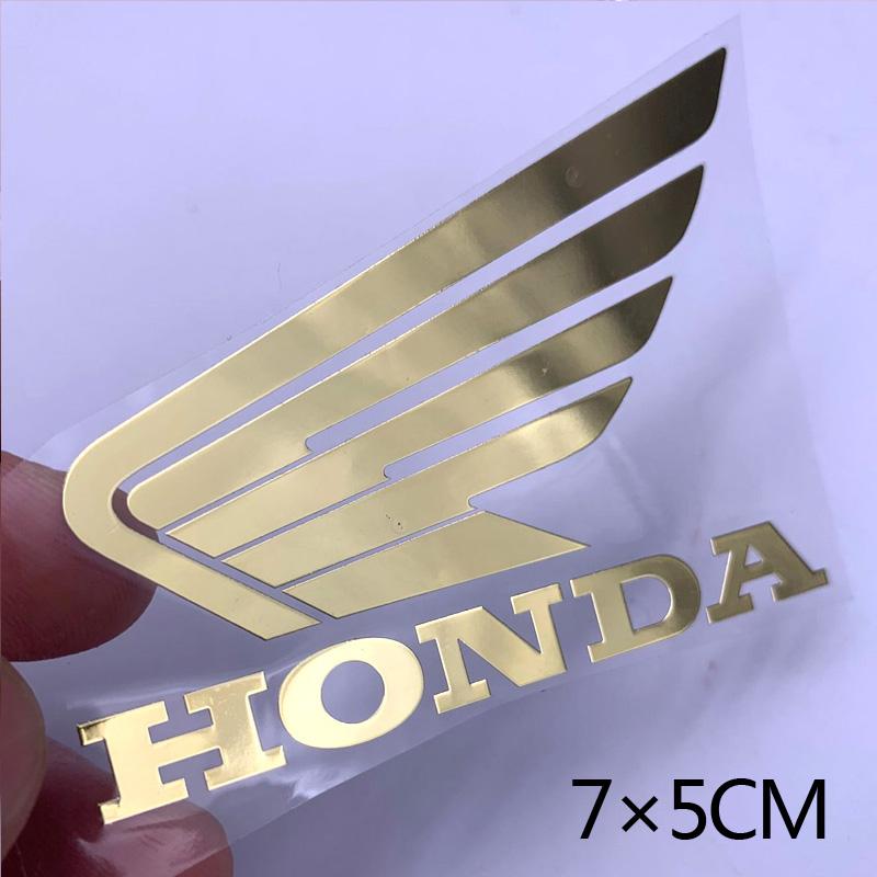 AQD1 Metal Honda Sticker Logo Motorcycle Helmet Wing Emblem Decal
