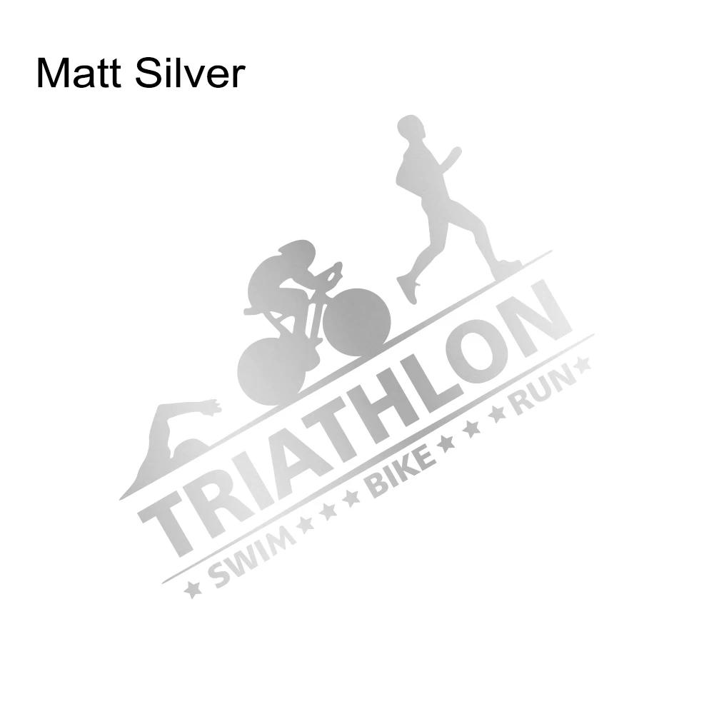 Car Sticker Triathlon Swim Bike Run Athlete Sport Trunk Vinyl Decal Motorcycles Auto DIY Exterior Decoration Sticker Accessories