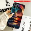 2DFlat Cosmic Wave Moon Sunset Ocean All inclusive film hard iPhone case, compatible with iPhone 18 Pro Max 17 16 15 14 13 12 11