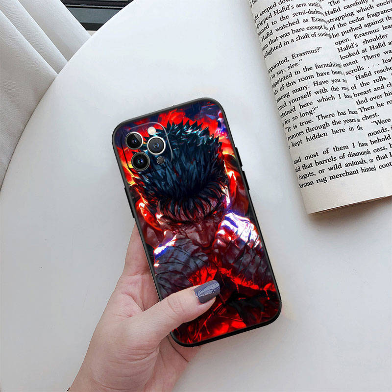 ED8 Berserk Guts Phone Case for Samsung A35 A25 A24 A15 A05S A05 M55 M35 M15 A06 A16 A02 A12 A13 A10 A20 A30 A22 A31 A32 A33 A41 A42 A50