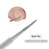 Stainless Steel Dead Skin Fork Double Head Dead Skin Push Inlay Nail Picker Nail Trimmer Nail Groove Inlay Cleaning Tool