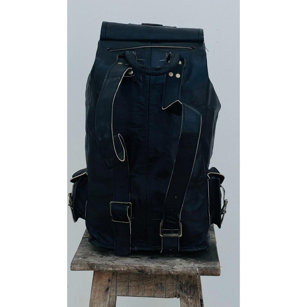 Кожаный рюкзак из натуральной кожи, рюкзак для ноутбука, черная мужская сумка для путешествий