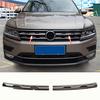 Front Hood Grille Grill Mesh Sticker Styling Cover Molding For VW Tiguan Mk2 2017 2018 2019 2020 2021