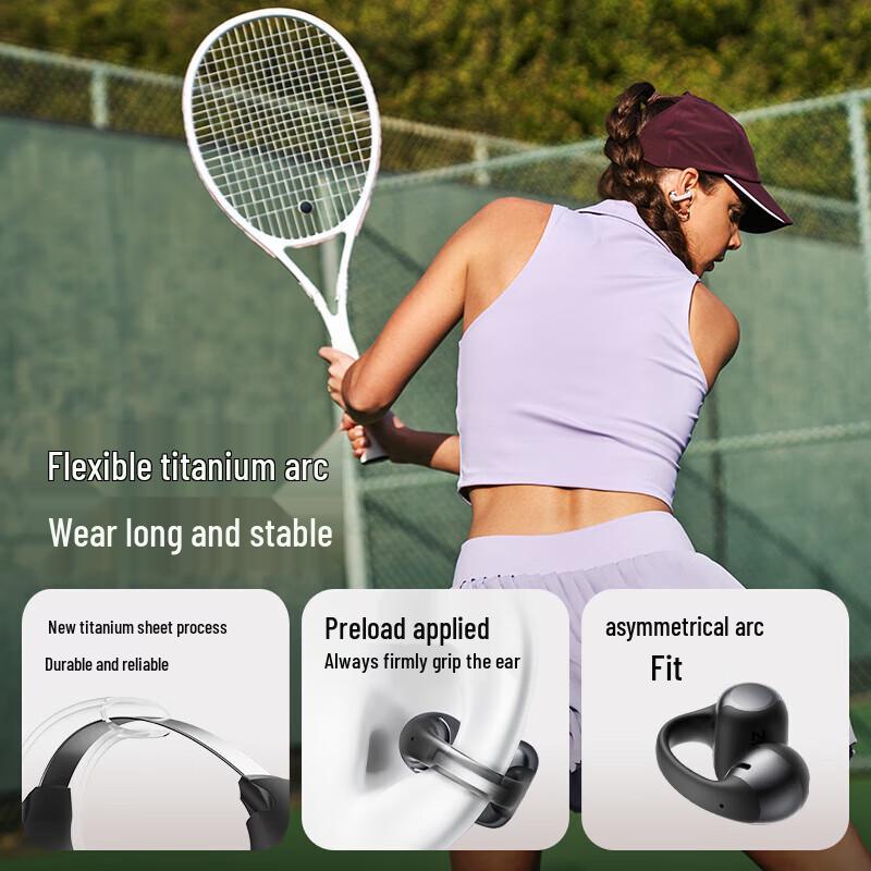 SHOKZ OpenDots ONE Clip-On Open-Ear Bluetooth Headphones