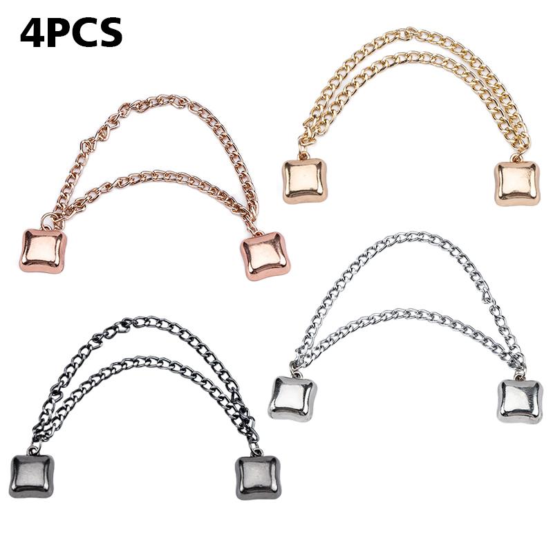 1шт магнитная пряжка цепи брюки нога фиксатор зажим фиксированная магнитная пряжка аксессуары для одежды