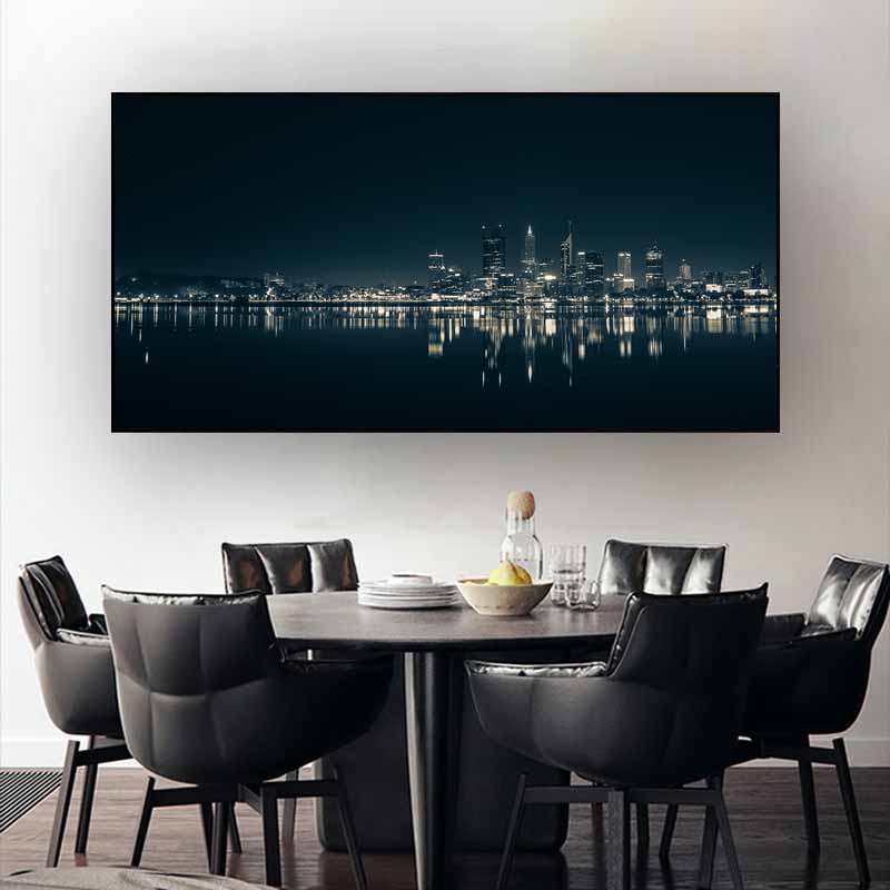 Горизонт Торонто, пейзаж, настенные художественные постеры и принты, черно-белые, вид на город Торонто, холст, живопись, художественные фотографии, домашний декор