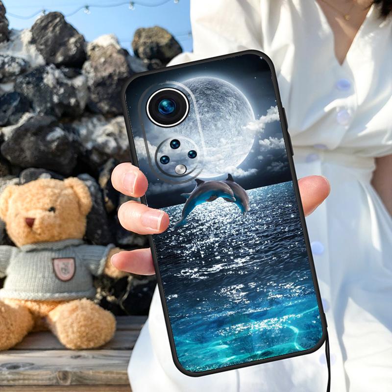 Чехол Animal Dolphin для Honor X9b X8b X8 X9 X6a X7a X8a X9a Honor Magic 6 5 Pro 50 70 90 Lite задняя крышка