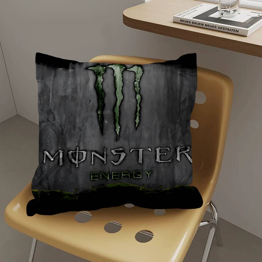 M-MonsterS ЛОГОТИП Энергетическая Подушка Чехол для Подушки Декор Наволочка Печатный Чехол для Подушки на Диван