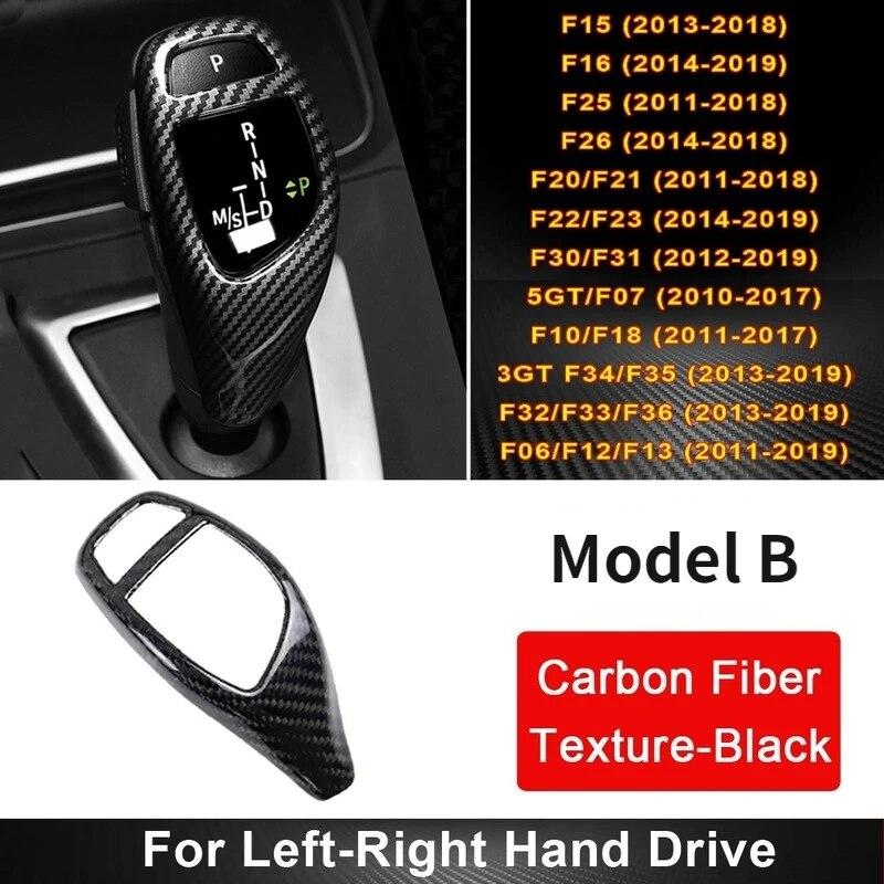 Текстура из углеродного волокна для BMW F30 F10 F15 F07 F20 F21 F22 F32 F34 F35 5GT Автомобильная панель переключения передач Рама Ручка переключения передач Крышка головки Отделка