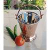 Steel Copper Hammered Design Bucket, Serveware & Tableware for Home, Hotel & Restaurants, Volume-400 ML, Set of 4