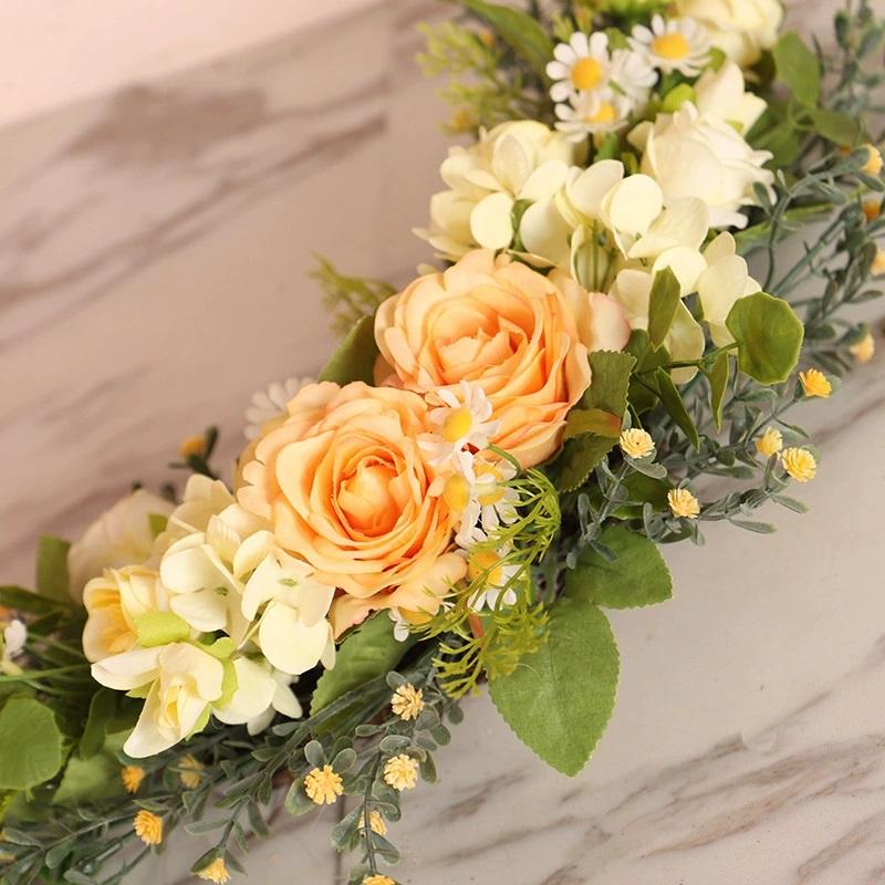 Свадебная арка цветы искусственные цветочные гирлянды 45 см декоративный гирлянда искусственные цветы гирлянда для двери свадебная вечеринка стена домашний декор