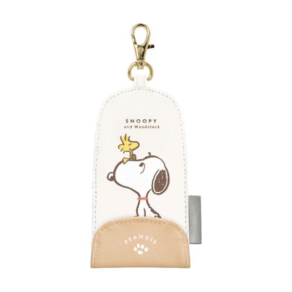 Snoopy Backpack Key Beige Case,