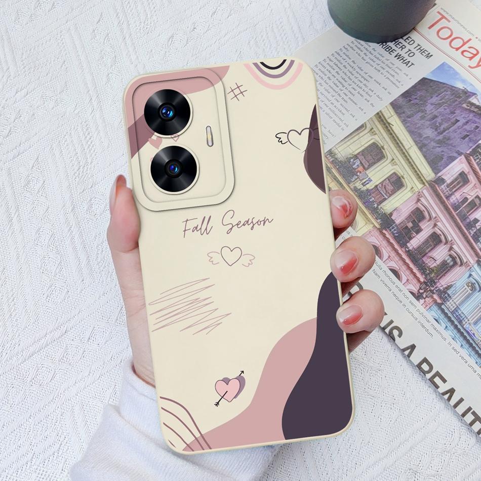 Чехол для телефона OPPO Realme C55 C35 C33 C31 Улучшенная защита камеры Жидкий силиконовый бампер Чехол для Realme C 55 35 33 31