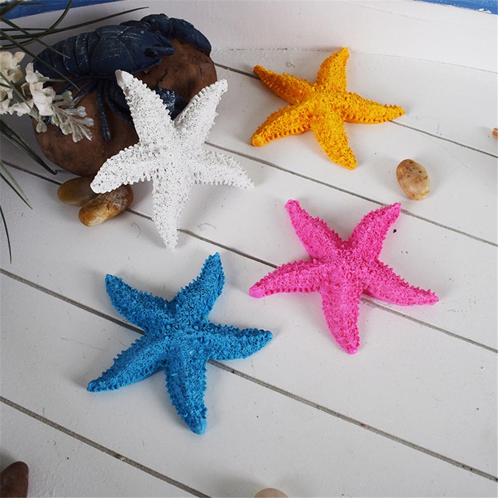 Resin Starfish Ornament Home Aquarium Decoration Photography Props Mini Starfish 7.5cm