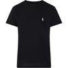 Polo Ralph Lauren Однотонная футболка с круглым вырезом и коротким рукавом из хлопка Regular для женщин tops 211B14605-033