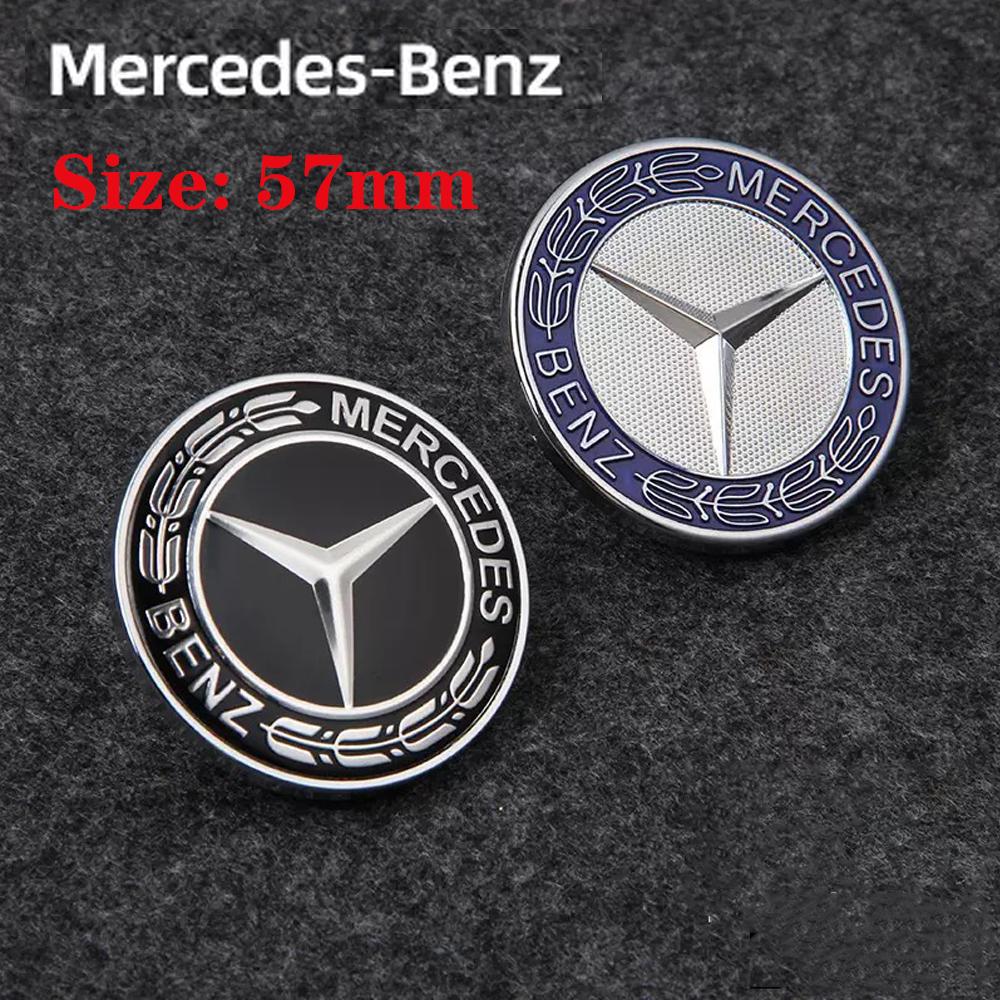 1 шт.-ZZ- 57 мм Значок-эмблема на капот автомобиля Для Mercedes Benz AMG W124 W140 W163 W202 W203 W204 W210 W211 W205 A2048170616